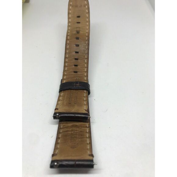 Fossil Genuine Leather Watch Bracelet Full Band Use For Parts 22/20 T418 - Picture 3 of 5